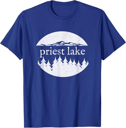 Priest Lake Idaho ID Nature Vacation Souvenir Design T-Shirt - T-Shirt | Royal