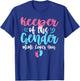 Keeper Of The Gender Mimi Loves You Gender Reveal Party T-Shirt - T-Shirt | Royal