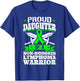 Non-Hodgkin Lymphoma Daughter Proud Daughter - Black, Women's, Small, Short Sleeve, Classic Fit, , Modern, Graphic Design (Awareness Ribbon), Non-Hodgkin Lymphoma Awareness T-Shirt - T-Shirt | Royal