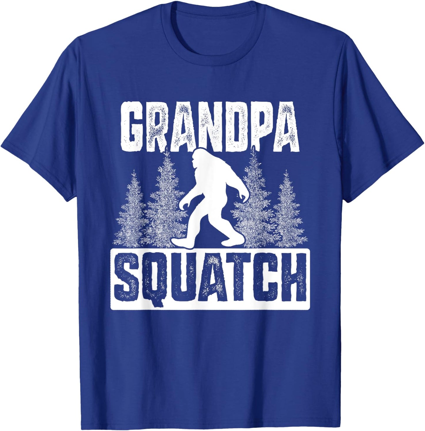 Squatchy Matching Family Bigfoot Shirts Grandpa Squatch T-Shirt - T-Shirt | Royal