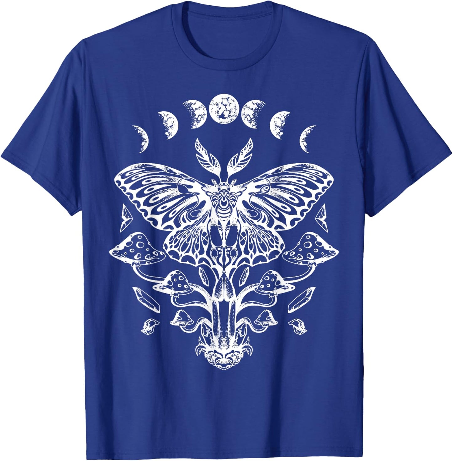 Moth Moon Phases Tarot Butterfly T-Shirt - T-Shirt | Royal