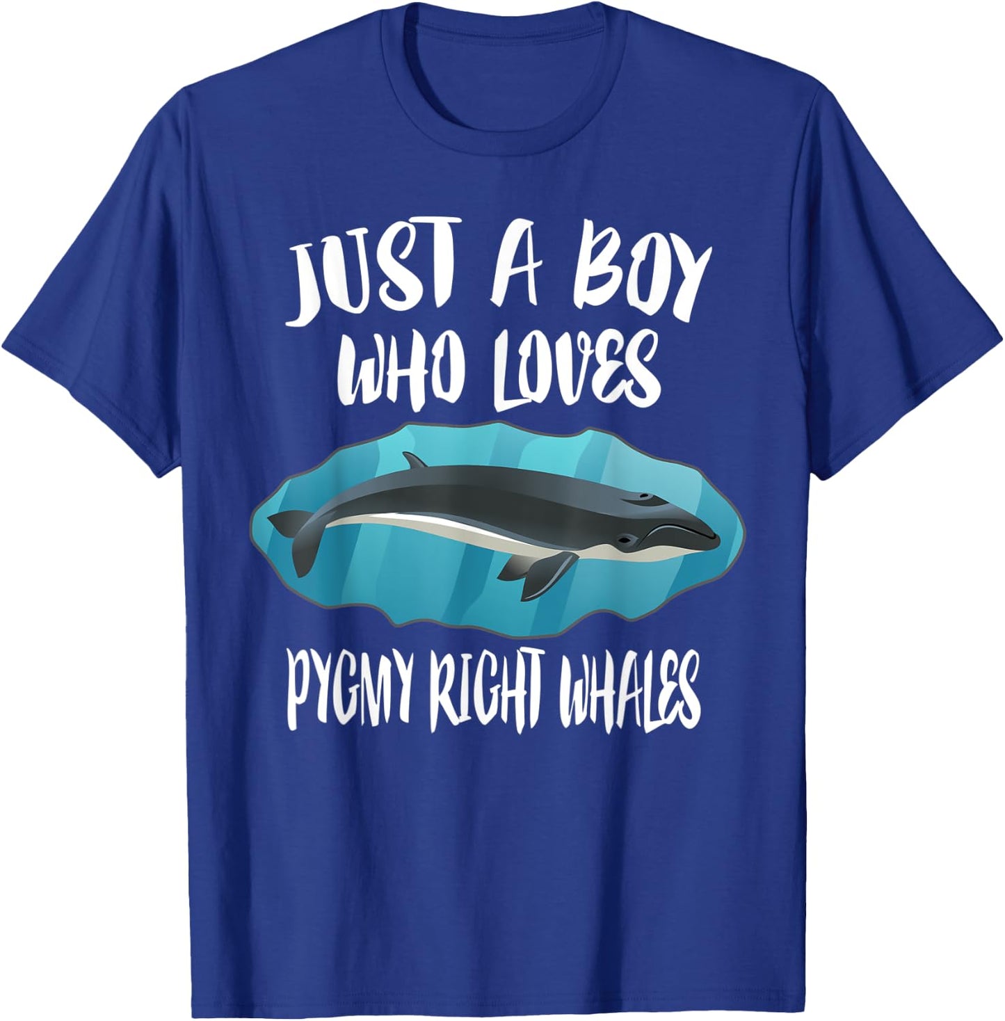 Just A Boy Who Loves Pygmy Right Whales T-Shirt - T-Shirt | Royal