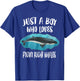 Just A Boy Who Loves Pygmy Right Whales T-Shirt - T-Shirt | Royal