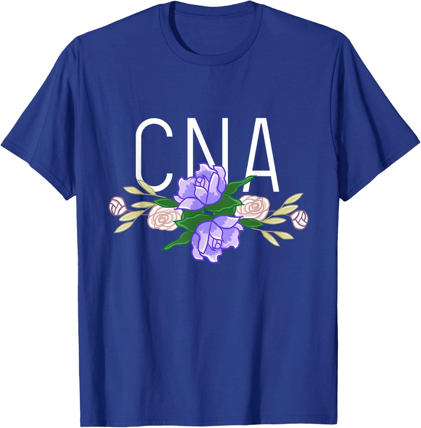 CNA Floral Bar Certified Nursing Assistant Nurse Aide Gift T-Shirt - T-Shirt | Royal