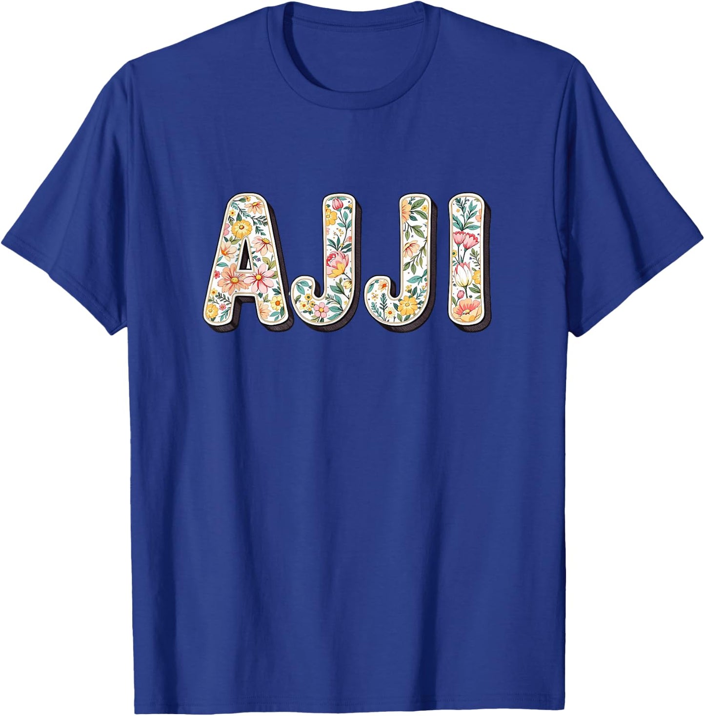 Wildflowers Ajji Floral Mother's Day Ajji T-Shirt - T-Shirt | Royal