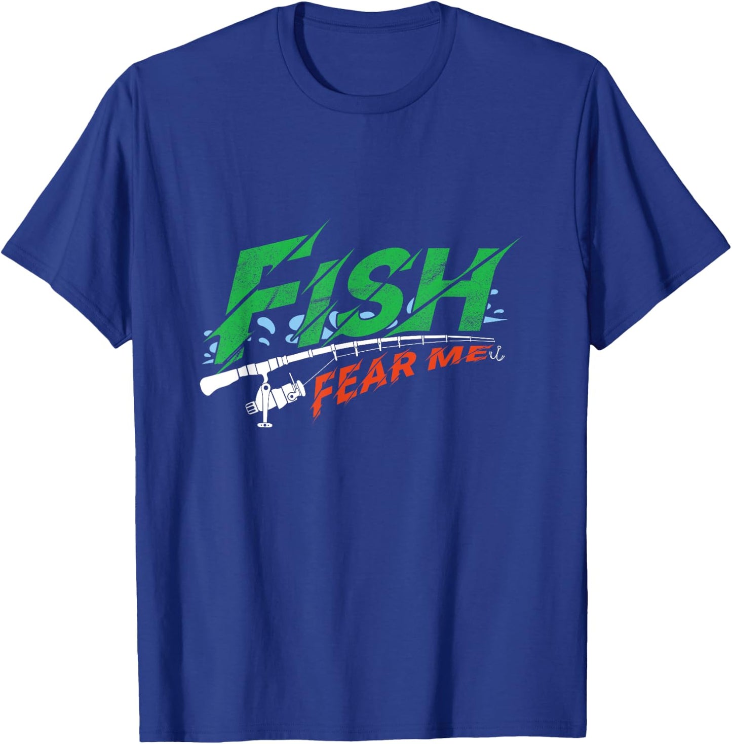Fisherman Fishing Fishing Fish Fishing Rod Lake Gift T-Shirt - T-Shirt | Royal
