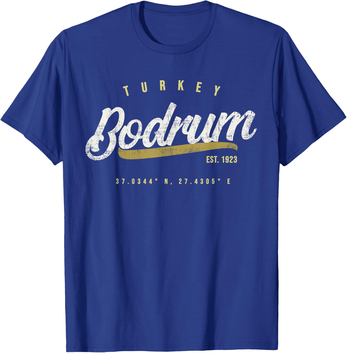 Bodrum Turkey Vintage Retro T-Shirt - T-Shirt | Royal
