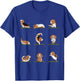 Beagle Yoga Asana Pose and Meditation by Huebucket T-Shirt - T-Shirt | Royal