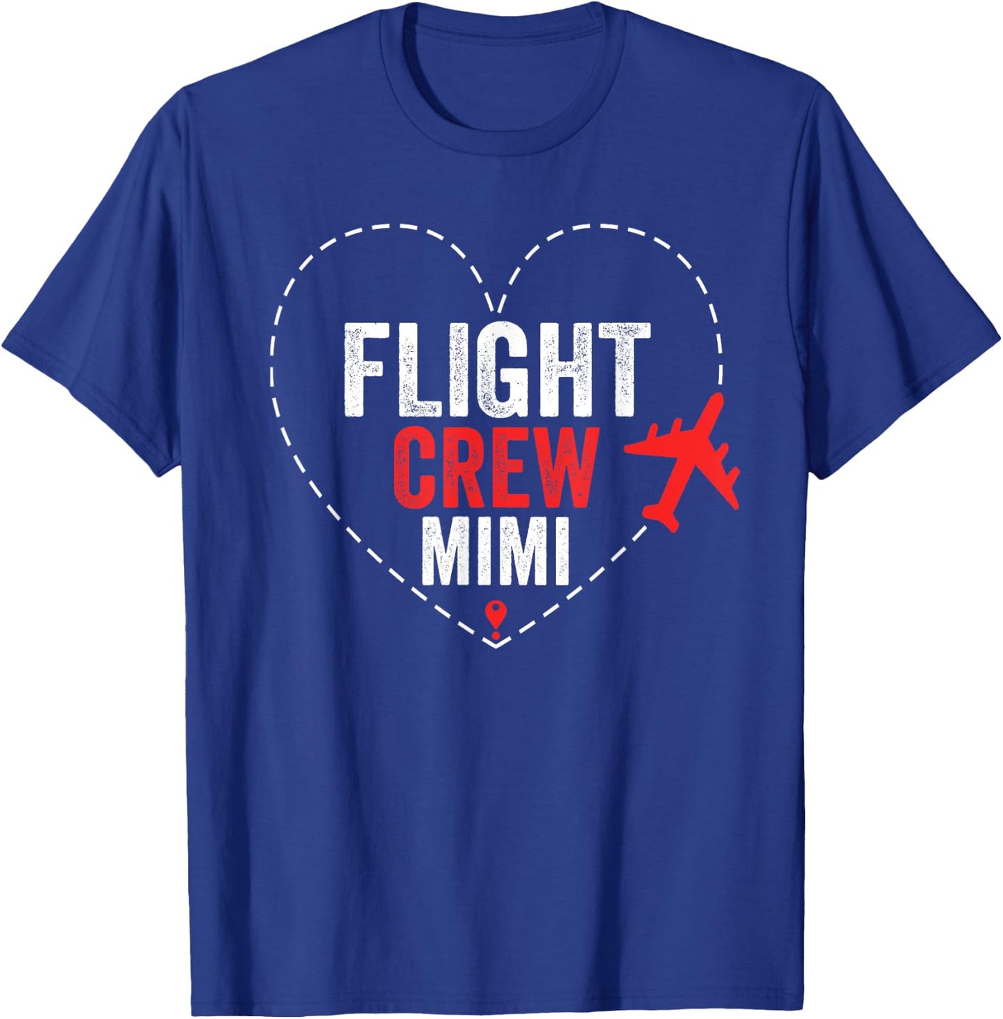 Flight Crew Mimi Airplane Family Vacation Airplane Mode On T-Shirt - T-Shirt | Royal