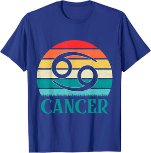 Cancer Sunset Zodiac T-Shirt - T-Shirt | Royal