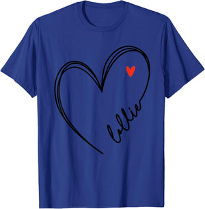 Cute lollie With Heart Girl Women Mom Mother T-Shirt - T-Shirt | Royal