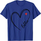 Cute lollie With Heart Girl Women Mom Mother T-Shirt - T-Shirt | Royal