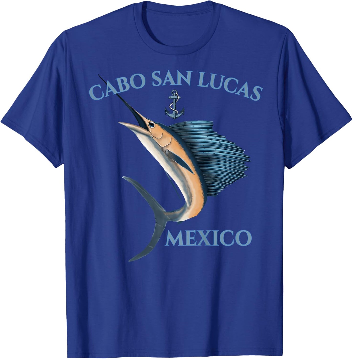 Swordfish Marlin Cabo San Lucas Mexico T-Shirt - T-Shirt | Royal