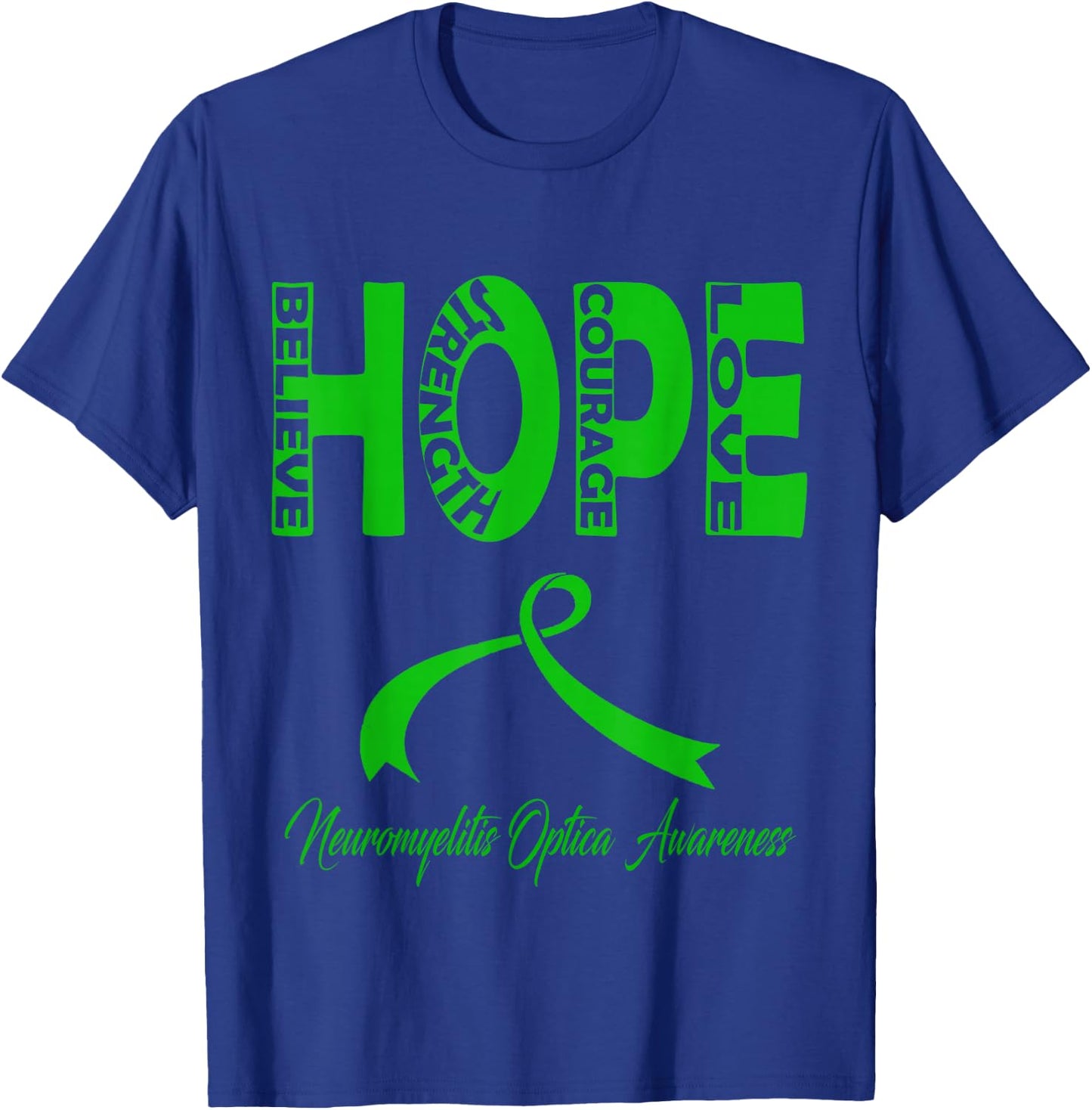 neuromyelitis optica Awareness T-Shirt - T-Shirt | Royal