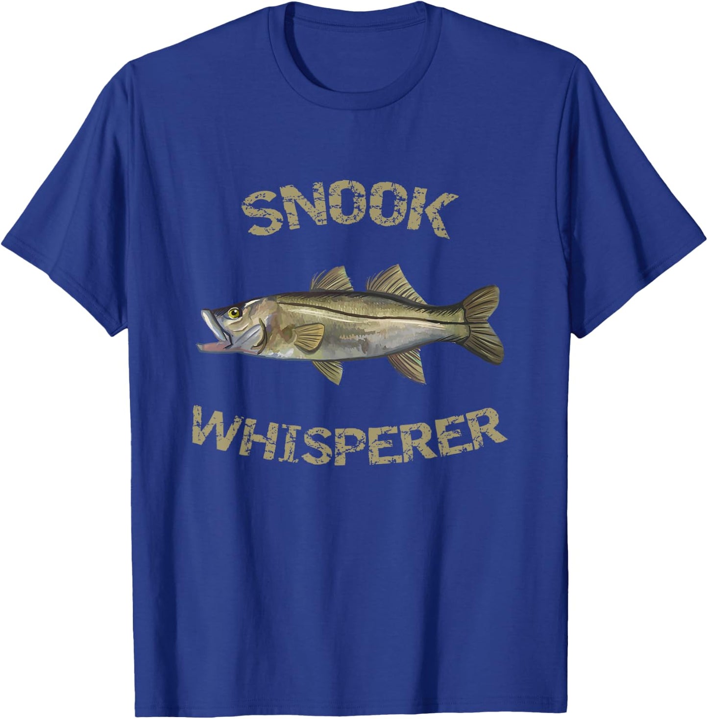 Snook Whisperer | Common Snook Shirt | Florida Fishing Shirt T-Shirt - T-Shirt | Royal