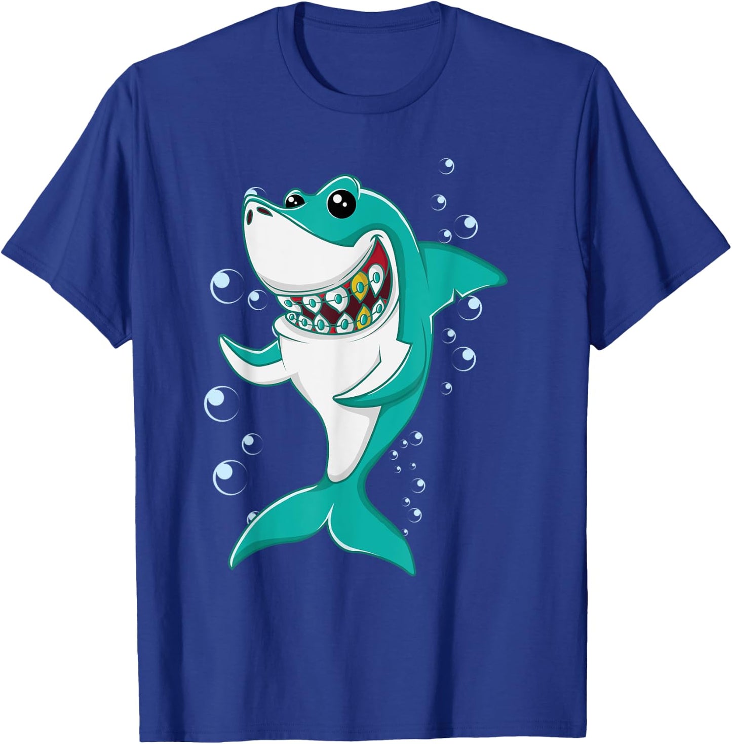 Shark with Braces T-Shirt - T-Shirt | Royal
