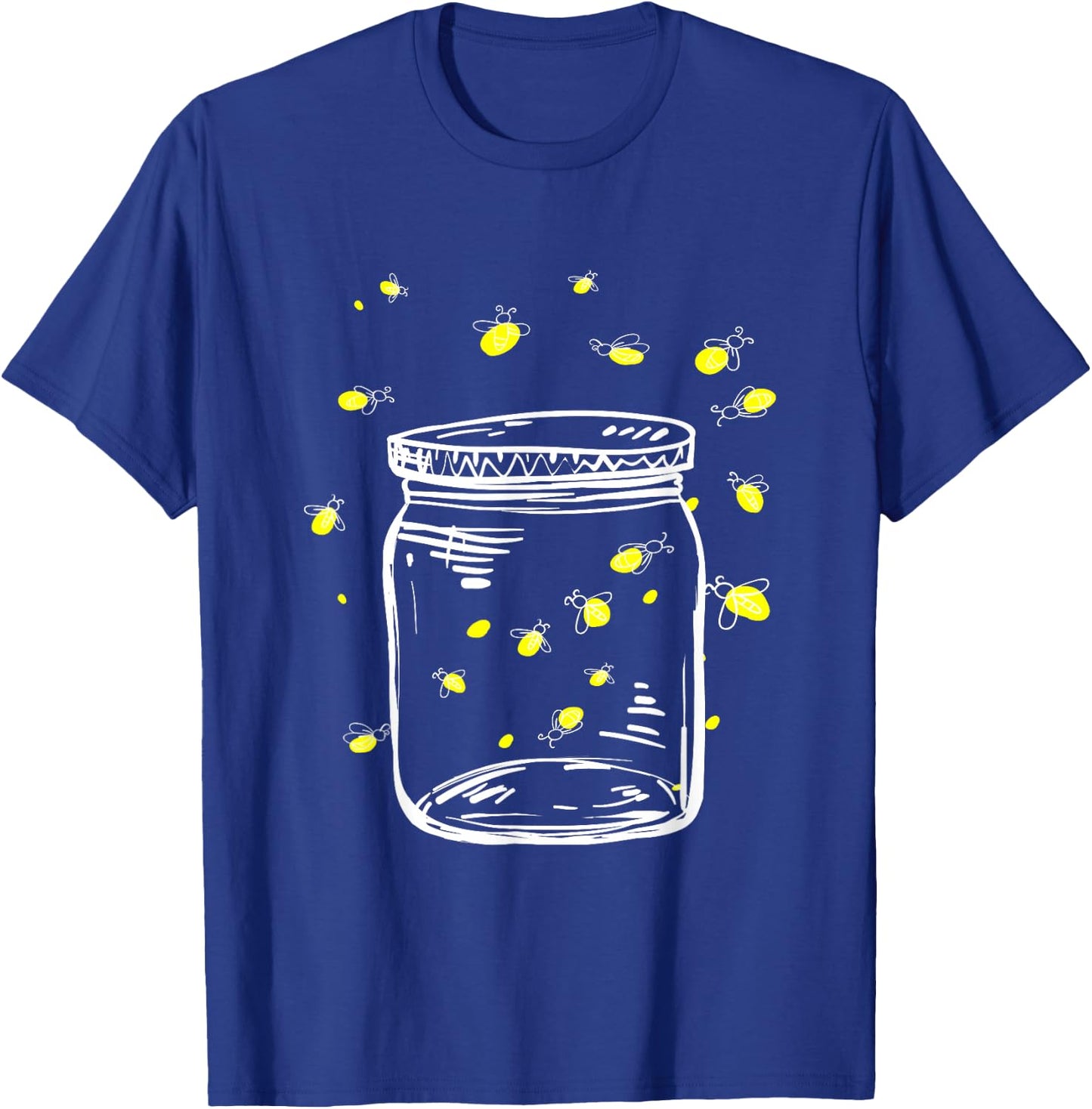 Fireflies in Glas Jar Fireflies I Firefly Insects T-Shirt - T-Shirt | Royal