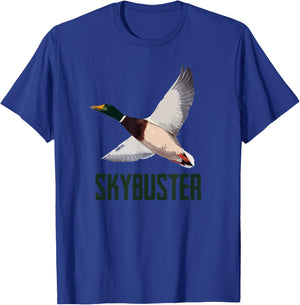 Skybuster - Duck Hunting Shirt by Committed Waterfowl T-Shirt - T-Shirt | Royal