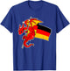 Epic Dragon With Germany Flag - German T-Shirt - T-Shirt | Royal
