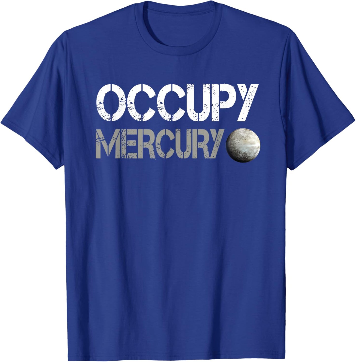 Occupy Mercury Space Explorer T-Shirt - T-Shirt | Royal