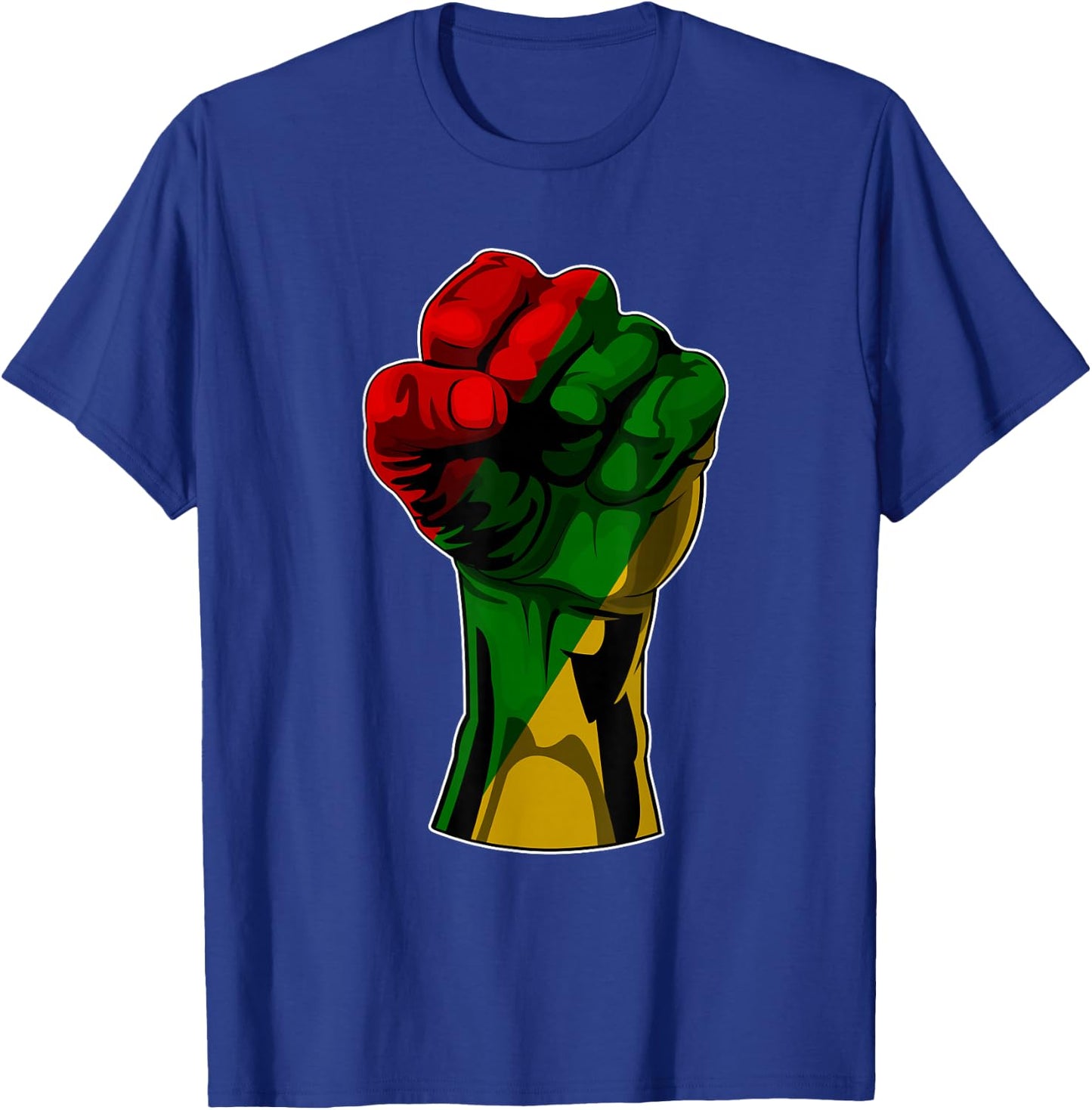 Black History Month Fist Juneteenth Women Men Kids T-Shirt - T-Shirt | Royal