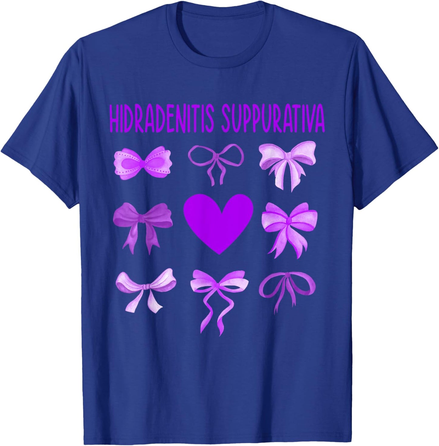 Hidradenitis Suppurativa Awareness Ribbon Gift, Support Hidr T-Shirt - T-Shirt | Royal