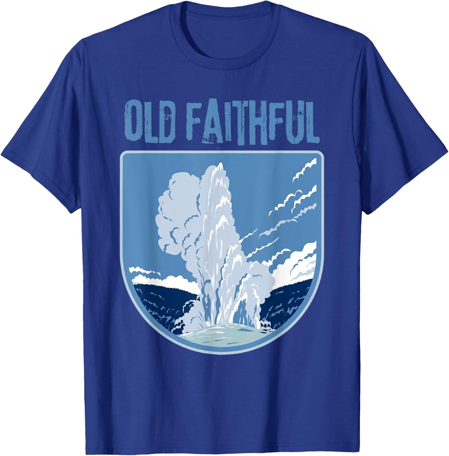 Old Faithful Yellowstone Geyser T-Shirt - T-Shirt | Royal