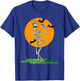 Golfing Skeleton Halloween Men Golf Halloween Golfer T-Shirt - T-Shirt | Royal