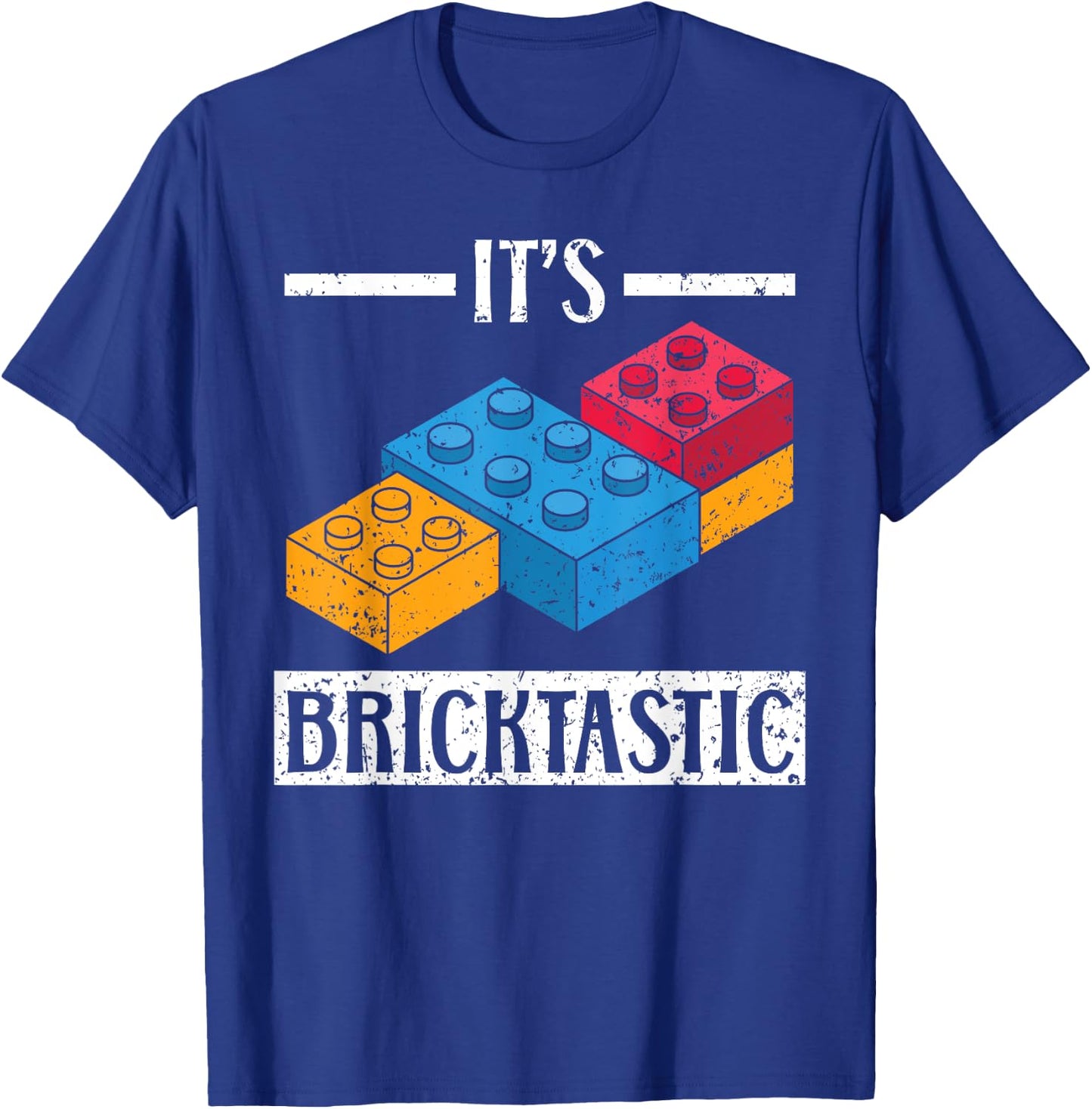 It's Bricktastic Master Builder Bricks Building Blocks T-Shirt - T-Shirt | Royal