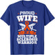 Proud Wife Of A Multiple Sclerosis Warrior MS Awareness T-Shirt - T-Shirt | Royal