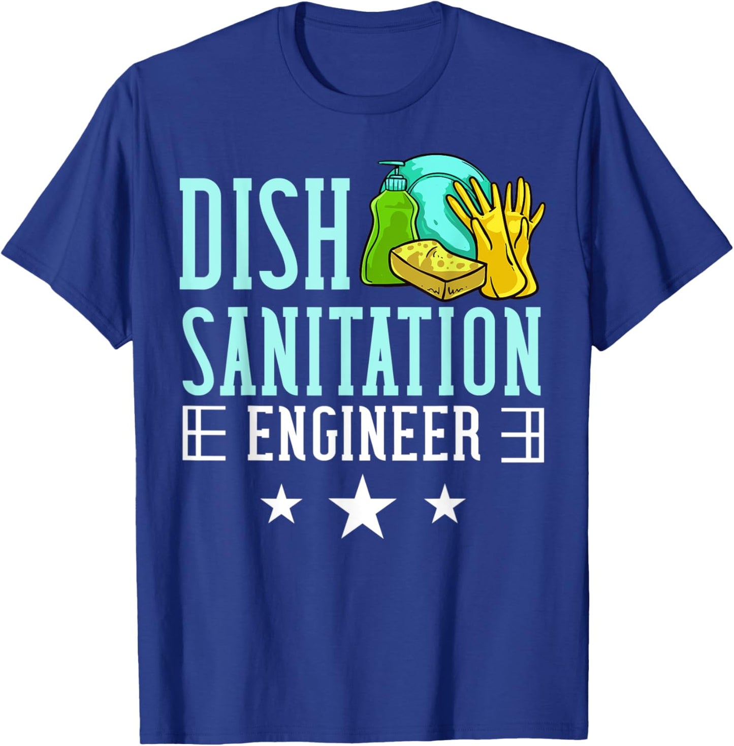 Dishwasher Dishwashing Gift Job Dish Washing T-Shirt - T-Shirt | Royal