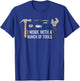 Handyman Shirt Men Electrician Gift Hardware Repair Mechanic T-Shirt - T-Shirt | Royal