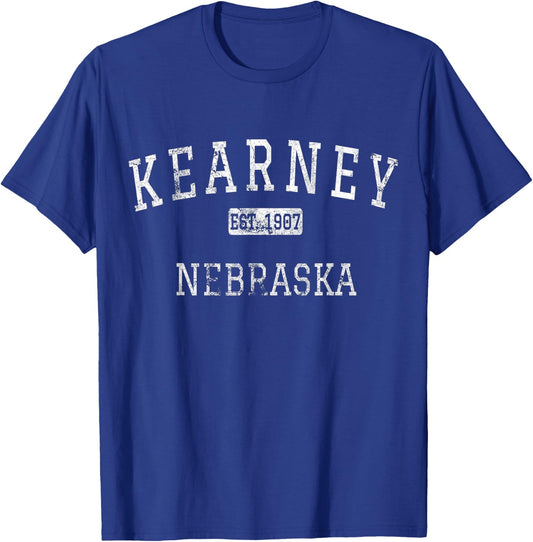 Kearney Nebraska NE Vintage T-Shirt - T-Shirt | Royal