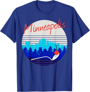 Minneapolis St Paul Twin Cities Minnesota MSP Souvenir T-Shirt - T-Shirt | Royal