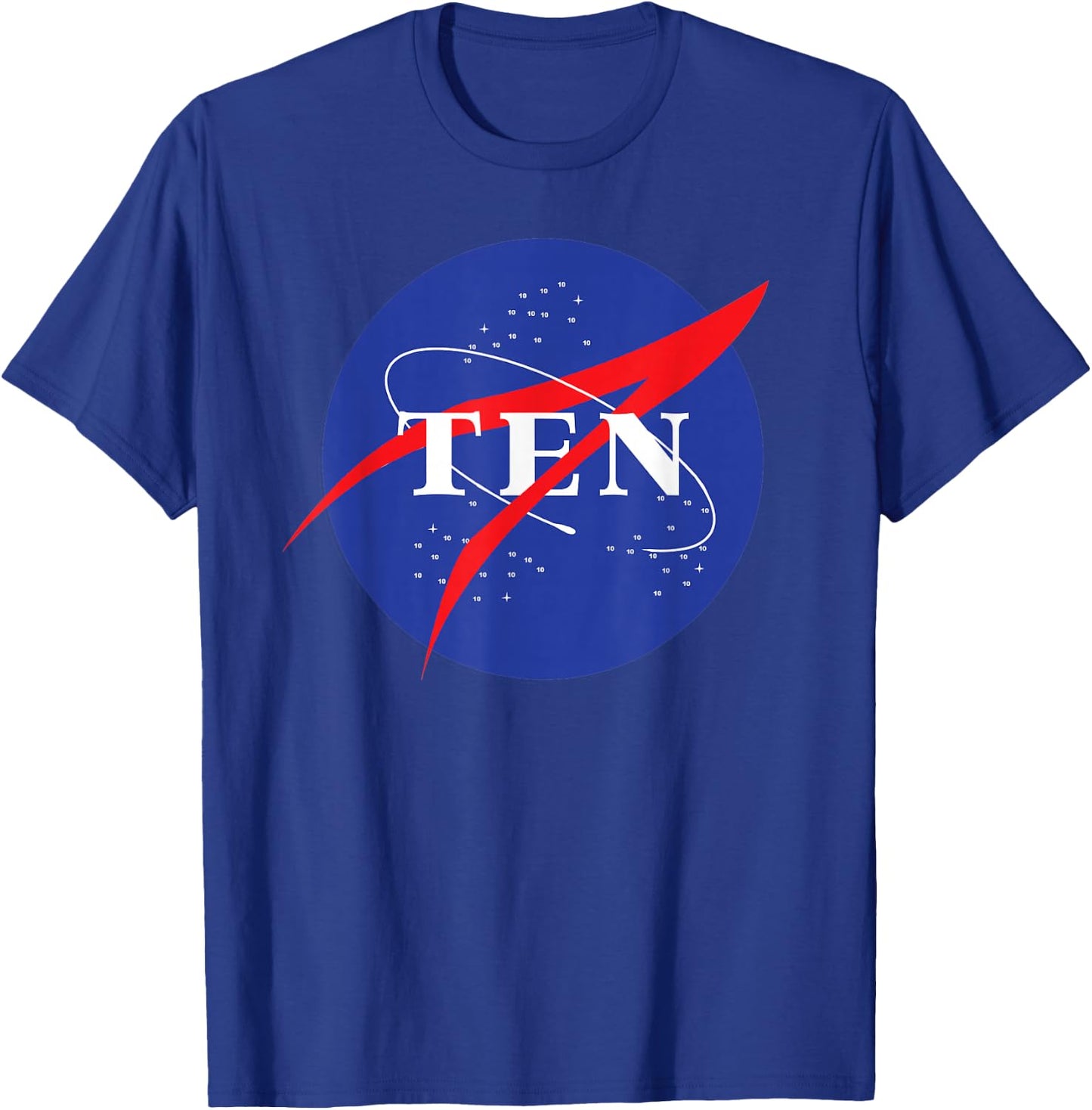 Kids Space 10th Birthday Boy Girl Astronaut Ten Year Old T-Shirt - T-Shirt | Royal