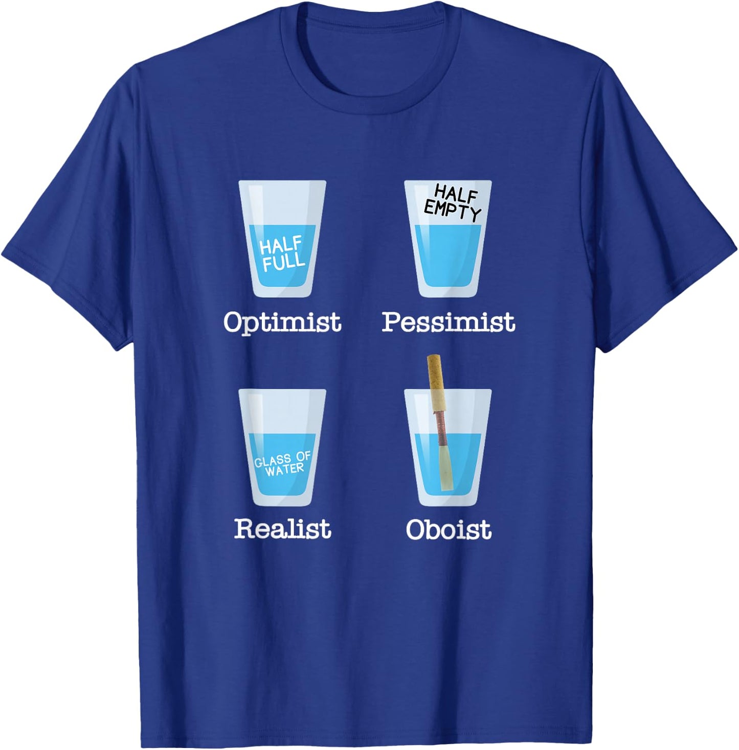 Oboist Orchestra Music Oboe T-Shirt - T-Shirt | Royal