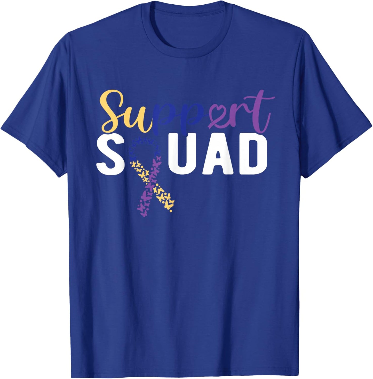 Support Squad Bladder Cancer Awareness T-Shirt - T-Shirt | Royal