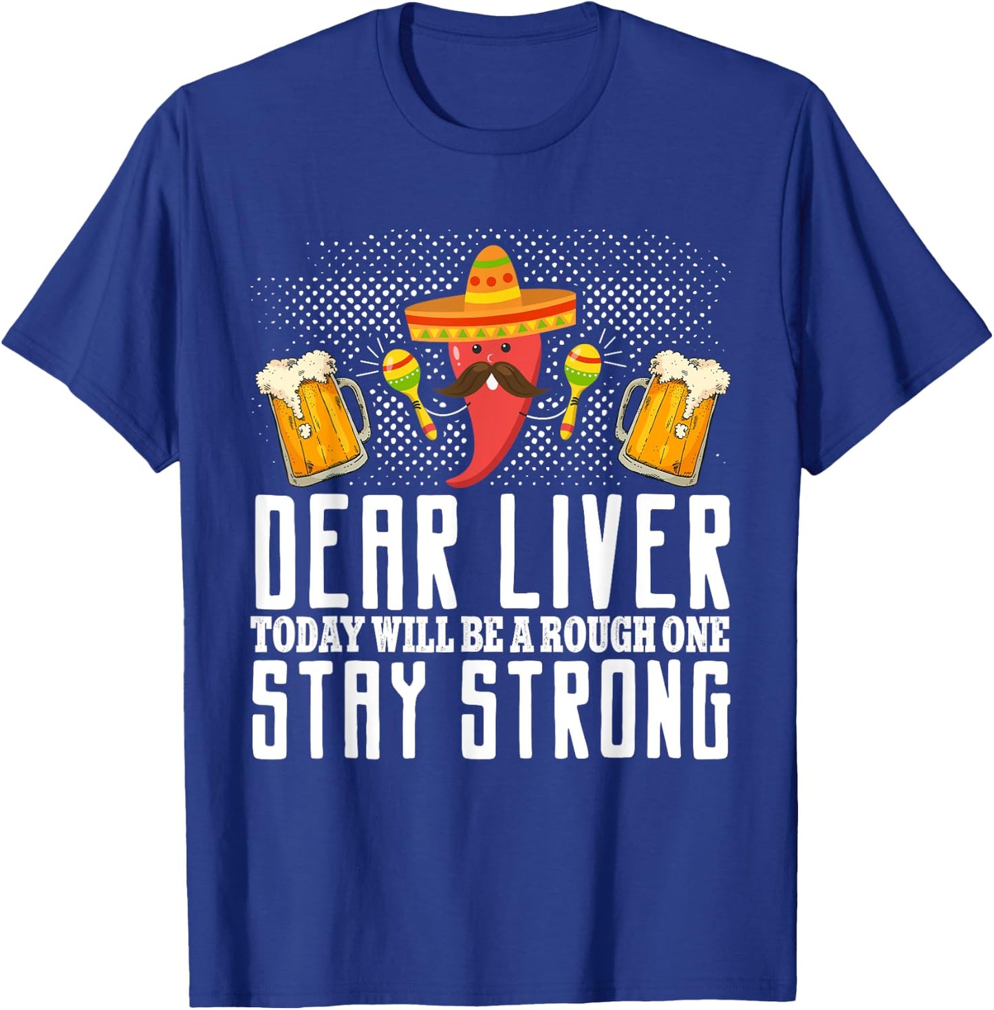 Cinco de Mayo Beer Sugar Skull Mexican Fiesta Drinking Party T-Shirt - T-Shirt | Royal