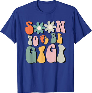 Soon To Be Gigi Gifts Pregnancy Announcement Grandma To Be T-Shirt - T-Shirt | Royal