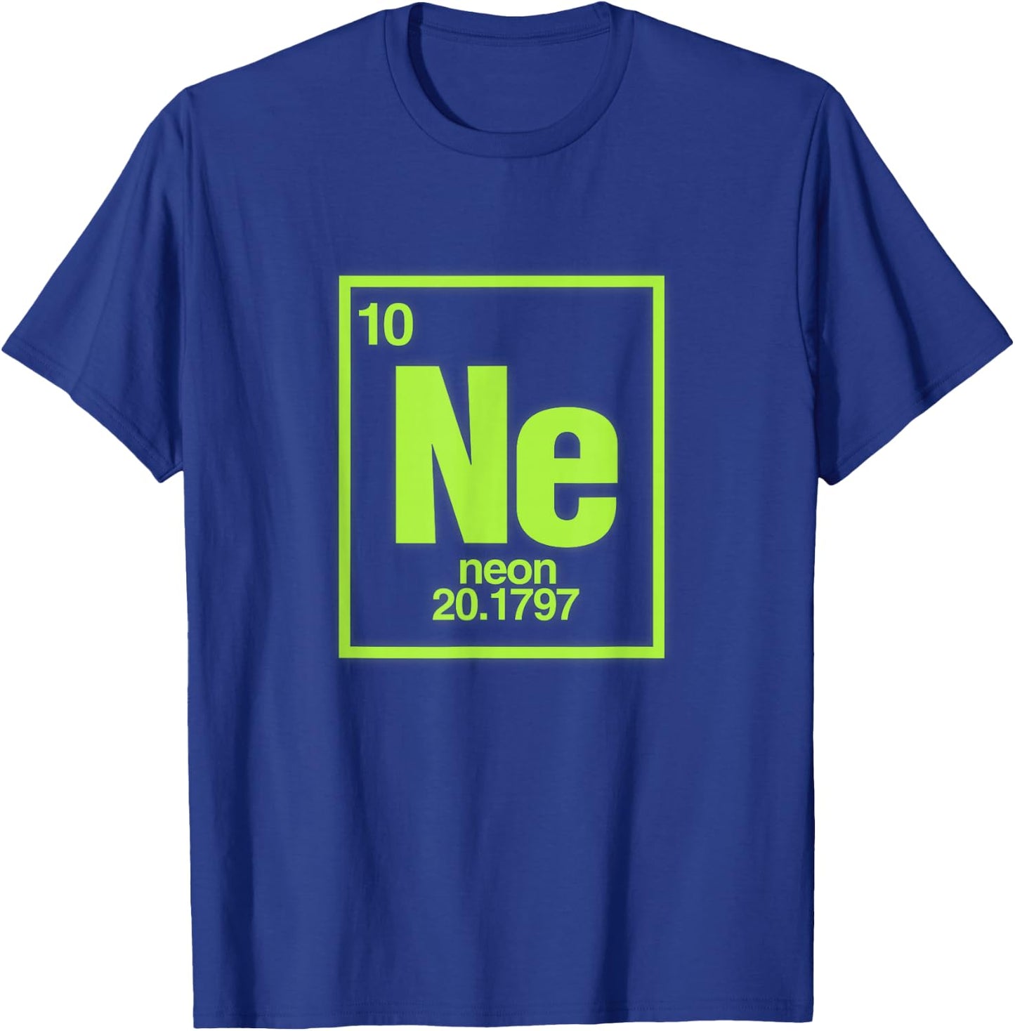 Science Chemical Elements Ne Neon T-Shirt - T-Shirt | Royal