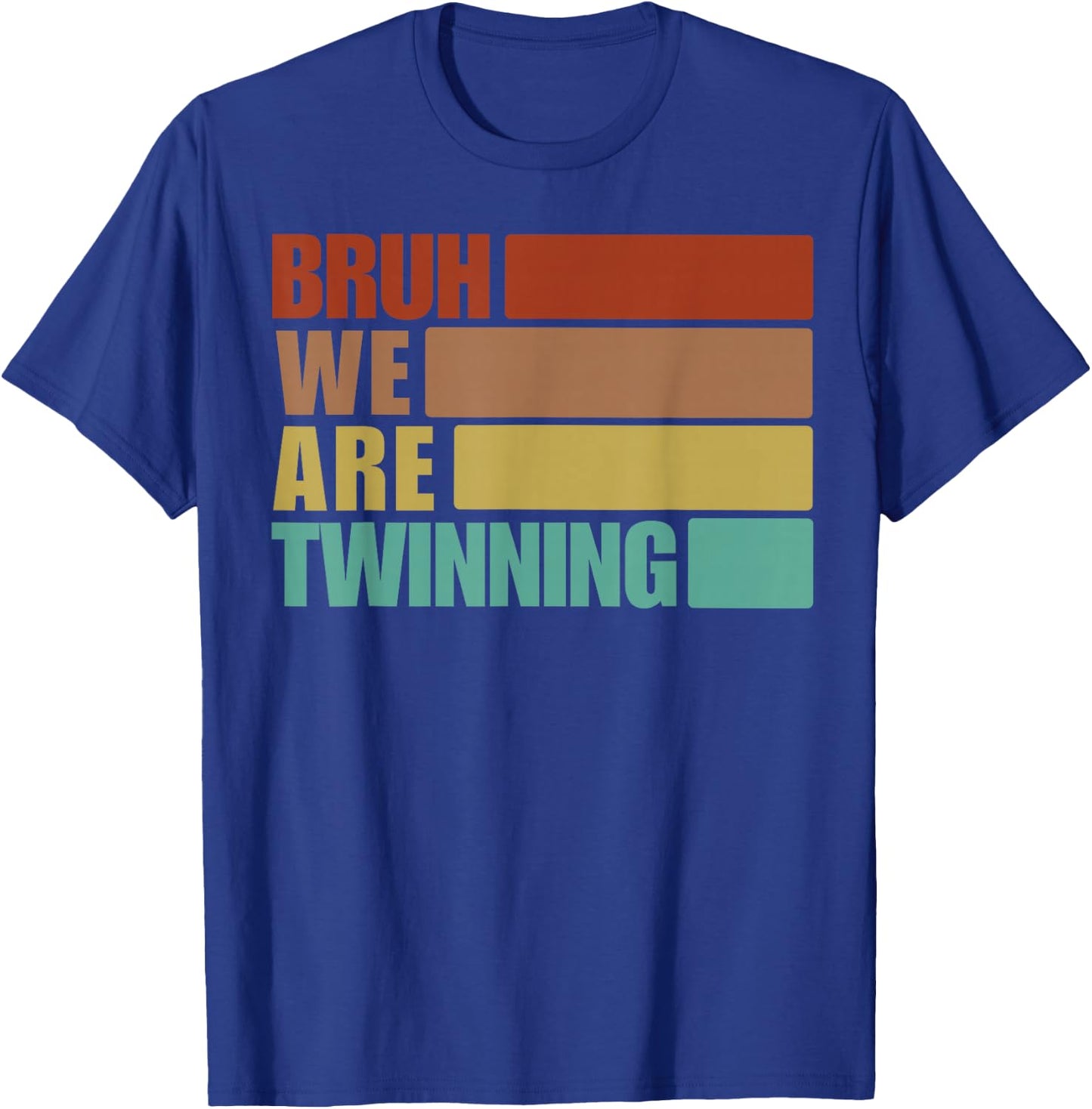 Bruh We are Twinning Boys Twin Day Spirit Week Matching Kids T-Shirt - T-Shirt | Royal