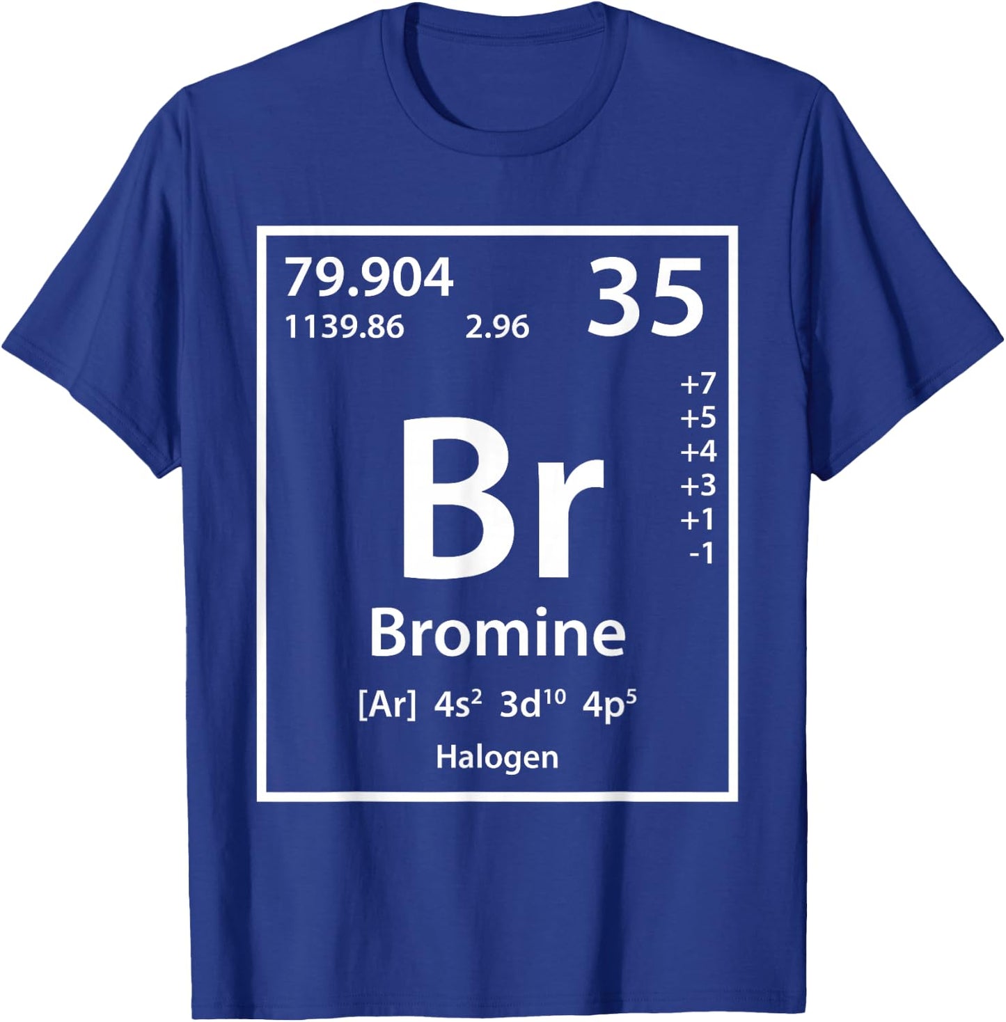 Bromine Element (white) T-Shirt - T-Shirt | Royal