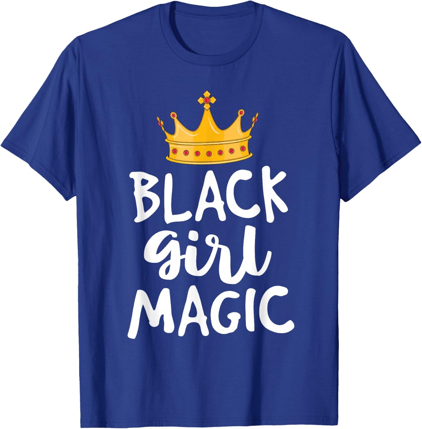 Black Girl Magic Shirts Girls Kids African Queen T-Shirt - T-Shirt | Royal