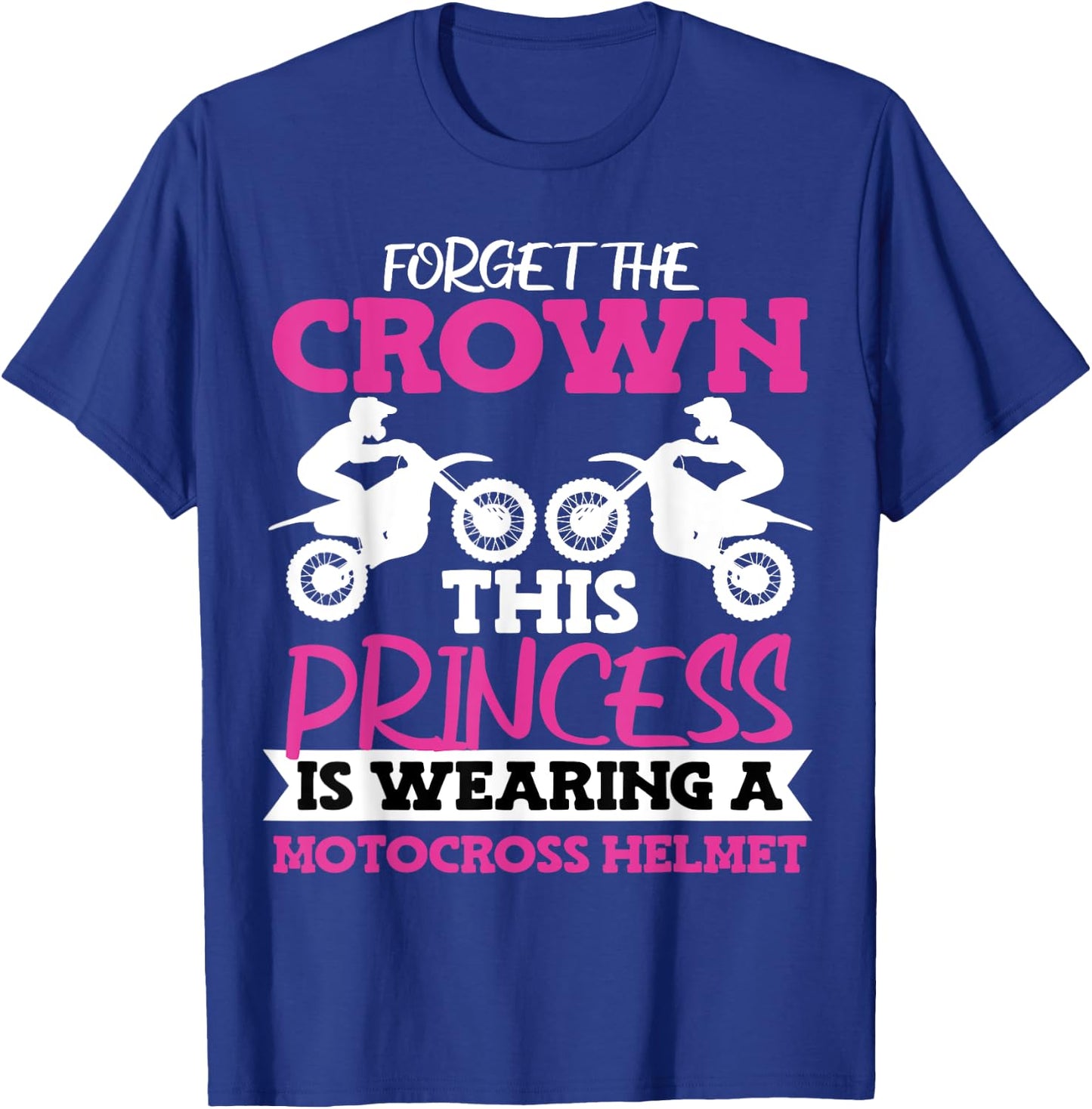 Motocross Dirt Bike Girl T-Shirt - T-Shirt | Royal