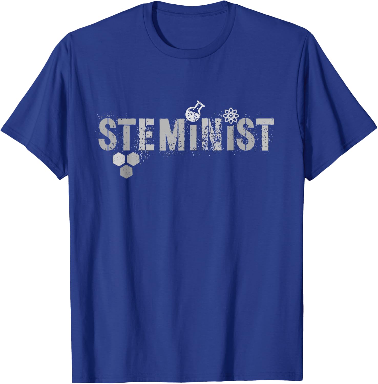STEMINIST Science Engineering STEM Women In Technology Girl T-Shirt - T-Shirt | Royal