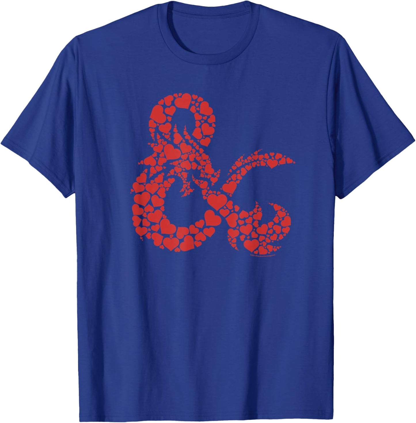 Dungeons & Dragons Heart Valentine's Day Logo T-Shirt - T-Shirt | Royal
