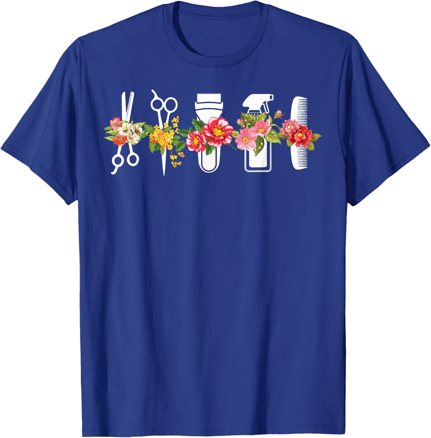 Funny Hair Stylist Tools Gift Hairdresser Women Barber Shop T-Shirt - T-Shirt | Royal