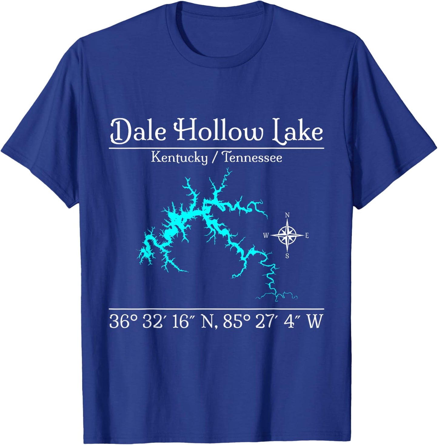 Dale Hollow Lake, Kentucky / Tennessee T-Shirt - T-Shirt | Royal