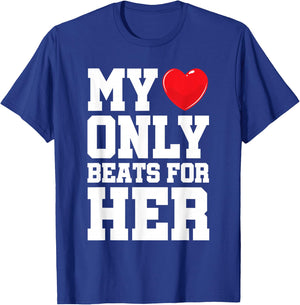Matching His & Hers Shirt Men Couple Him & Her T-Shirt - T-Shirt | Royal
