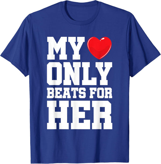 Matching His & Hers Shirt Men Couple Him & Her T-Shirt - T-Shirt | Royal